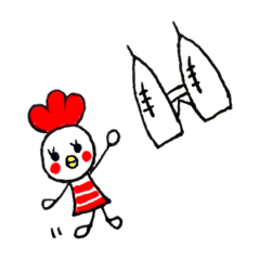 [LINEスタンプ] ニワトリのケリーちゃん