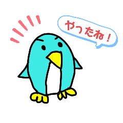 [LINEスタンプ] 表情が変わらないペンギン