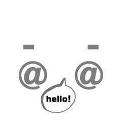 [LINEスタンプ] @moji-moji