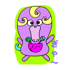 [LINEスタンプ] あめ玉大好物こぶりん☆日常編☆☆