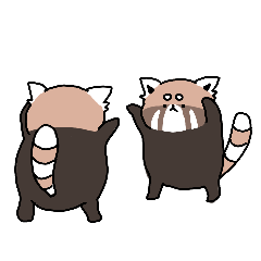 [LINEスタンプ] レッサーパンダくん