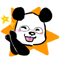 [LINEスタンプ] Glasses Panda(2) / メガネパンダ(2)