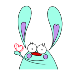 [LINEスタンプ] ぐりーんらびっと 2