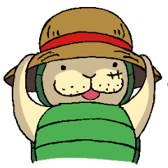 [LINEスタンプ] ONE PIECE コスプレ クンフージュゴン