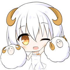 [LINEスタンプ] 羊ちゃん3姉妹