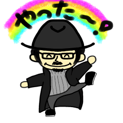 [LINEスタンプ] 黒ハット