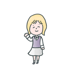 [LINEスタンプ] とても使える可愛い女の子のスタンプ