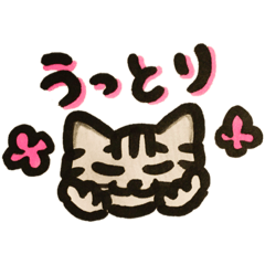 [LINEスタンプ] ねこのミミちゃん アクションバージョン