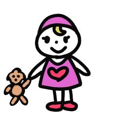 [LINEスタンプ] 可愛い女の子とメルティ