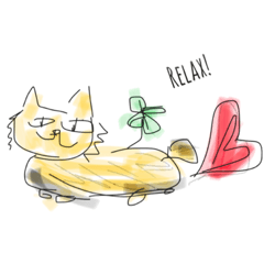 [LINEスタンプ] ゆったりシンプルライフ