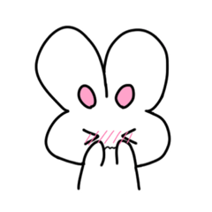 [LINEスタンプ] おみみのおおきいうさぎちゃん