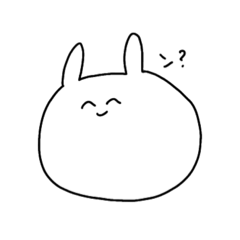 [LINEスタンプ] うさぎちゃん(？)