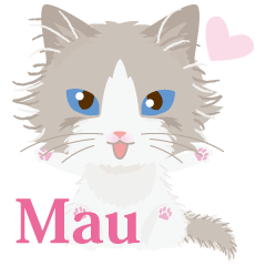 [LINEスタンプ] Mau★ねこスタンプ(フレンドVer.)