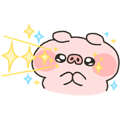 [LINEスタンプ] 豚ニクちゃん7 きらきらこうせん！