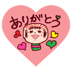 [LINEスタンプ] かわいいこけしちゃんの平和な日常3