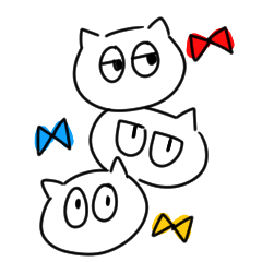 [LINEスタンプ] 3兄弟のねこ1