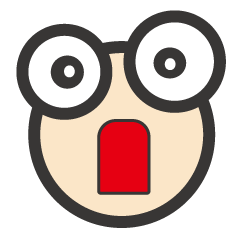 [LINEスタンプ] 目がデカ男くん