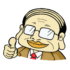 [LINEスタンプ] めがねのおじさん スタンプ