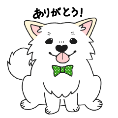 [LINEスタンプ] サモエドハリーくんの変わらない日常