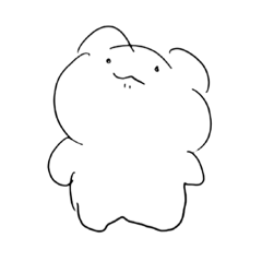 [LINEスタンプ] 口結びくまねこ1