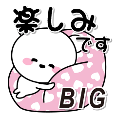 [LINEスタンプ] 日常ほのぼのホワイトベアーBIGスタンプ2♡