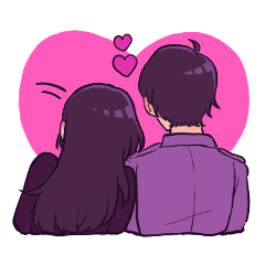 [LINEスタンプ] あかりとひかる
