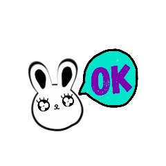 [LINEスタンプ] ダブルうさぎ