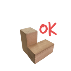 [LINEスタンプ] 木製キューブ