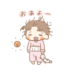 [LINEスタンプ] はづきと父