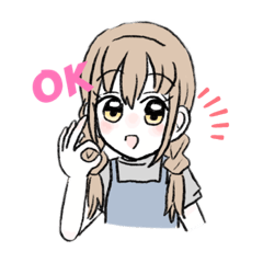 [LINEスタンプ] ゆる〜い女の子スタンプ