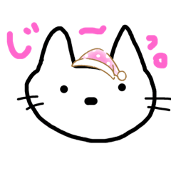 [LINEスタンプ] ツッコミのある？シュールな猫と小さい文字