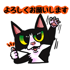 [LINEスタンプ] ハチワレ猫・コイさん