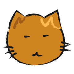 [LINEスタンプ] 茶系猫の顔スタンプ 2