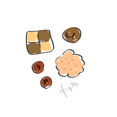 [LINEスタンプ] いろいろおやつ