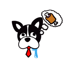 [LINEスタンプ] 犬丸出し