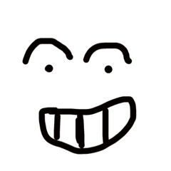 [LINEスタンプ] 適当に描いたかおー1