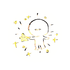 [LINEスタンプ] ぼくぼときらきらせかい°˖✧◝( " )◜✧˖°