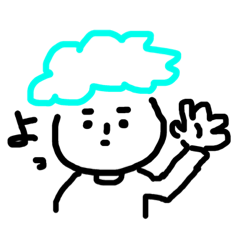 [LINEスタンプ] 8人のカラフルなもじゃもじゃ
