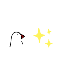 [LINEスタンプ] 手書き文鳥