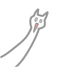 [LINEスタンプ] おばけねこ2