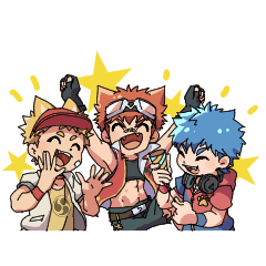 [LINEスタンプ] 三色少年