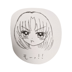 [LINEスタンプ] 女の子 いろんな表情スタンプ