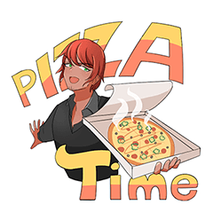 [LINEスタンプ] ピザおじさん