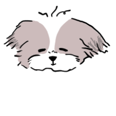 [LINEスタンプ] テンション低めの犬