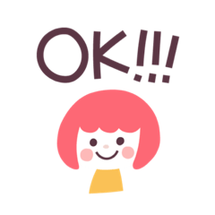[LINEスタンプ] お日さまみたいな女の子