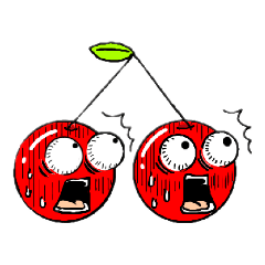 [LINEスタンプ] Not cute cherry