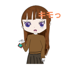 [LINEスタンプ] 女の子(◡‿◡ฺ✿)