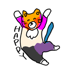 [LINEスタンプ] たのしいどうぶち