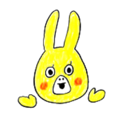 [LINEスタンプ] 黄色いウサギさん