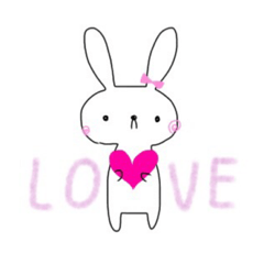 [LINEスタンプ] ゆるかわうさぎRAINBOW